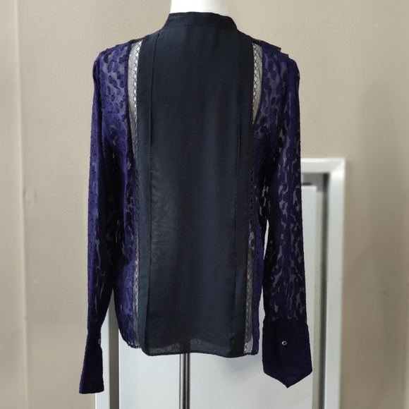 3.1 Phillip Lim Multiple lace see through blouse - Picture 4 of 9